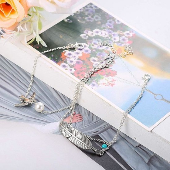12PCS Ankle Bracelets For Women Anklets Chains Bracelets Foot Set; Length 8'~ 9' With 2'Extender Chain 12PCS Ankle Bracelets For Women Anklets Chains Bracelets Foot Set; Length 8'~ 9' With 2'Extender Chain